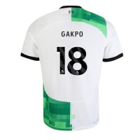 Fotballdrakt Herre Liverpool Cody Gakpo #18 Bortedrakt 2023-24 Kortermet